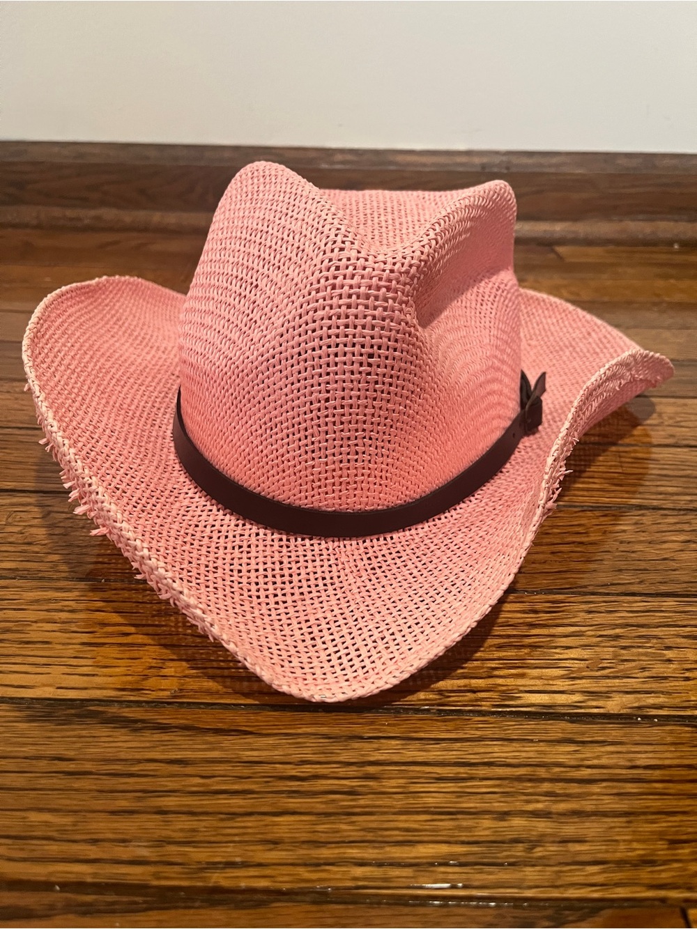 NWT Pink Cowboy Hat Cowgirl Western Boho Festival Southwestern Costume Indie
